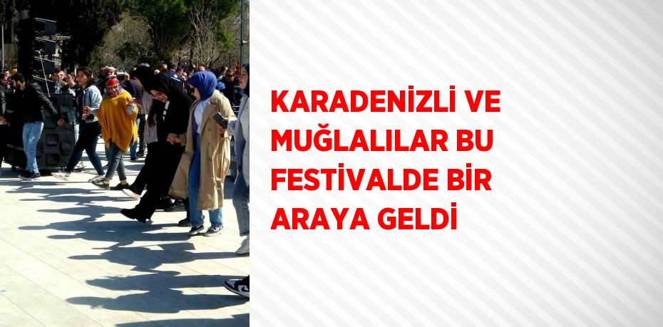 KARADENİZLİ VE MUĞLALILAR BU FESTİVALDE BİR ARAYA GELDİ