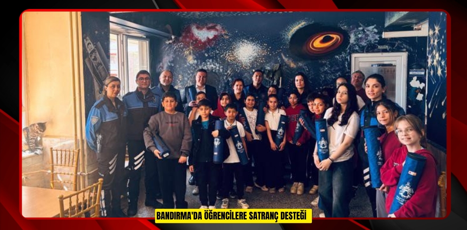 Bandırma'da öğrencilere satranç desteği  