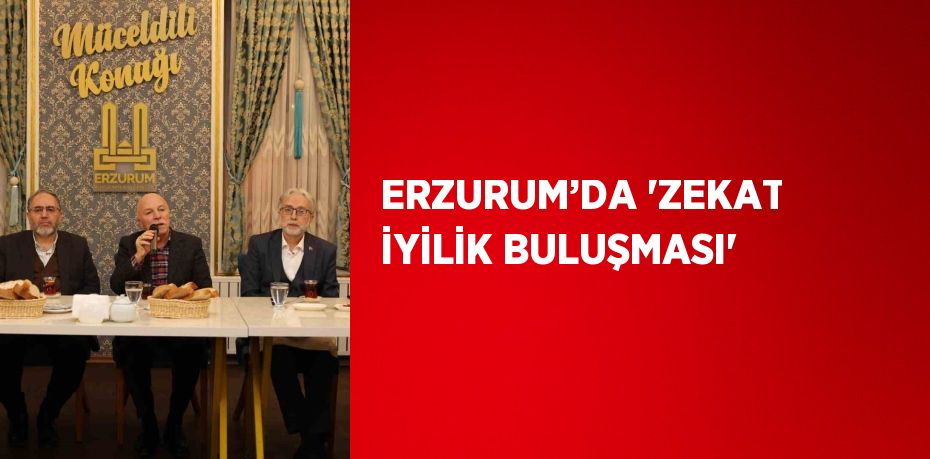 ERZURUM’DA 'ZEKAT İYİLİK BULUŞMASI'