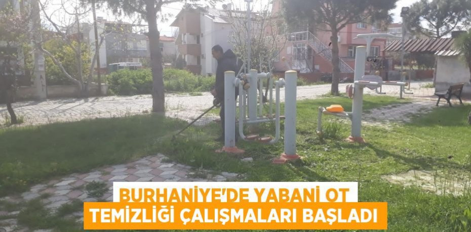BURHANİYE’DE YABANİ OT TEMİZLİĞİ ÇALIŞMALARI BAŞLADI