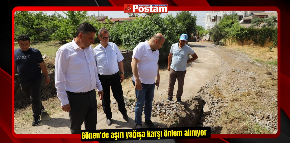 Gönen'de aşırı yağışa karşı önlem alınıyor