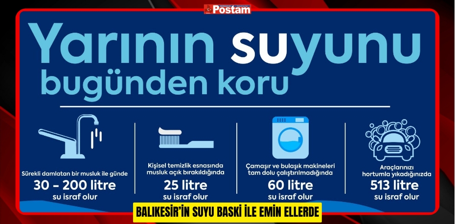 BALIKESİR’İN SUYU BASKİ İLE EMİN ELLERDE