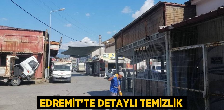 Edremit'te detaylı temizlik