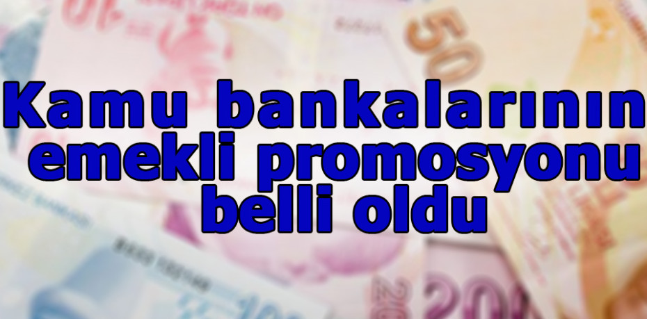 Kamu bankalarının emekli promosyonu belli oldu