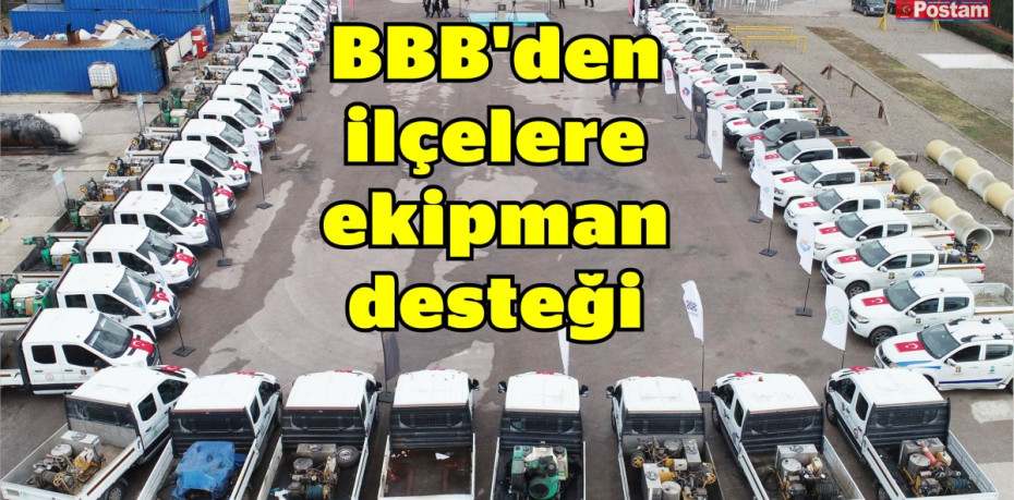 BBB’den ilçelere ekipman desteği