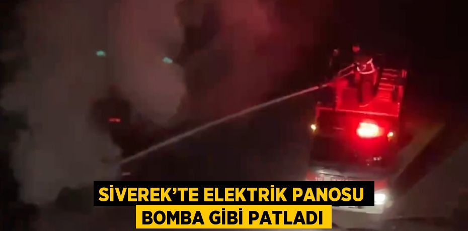 SİVEREK’TE ELEKTRİK PANOSU BOMBA GİBİ PATLADI