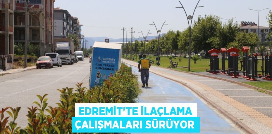 Edremit'te ilaçlama çalışmaları sürüyor