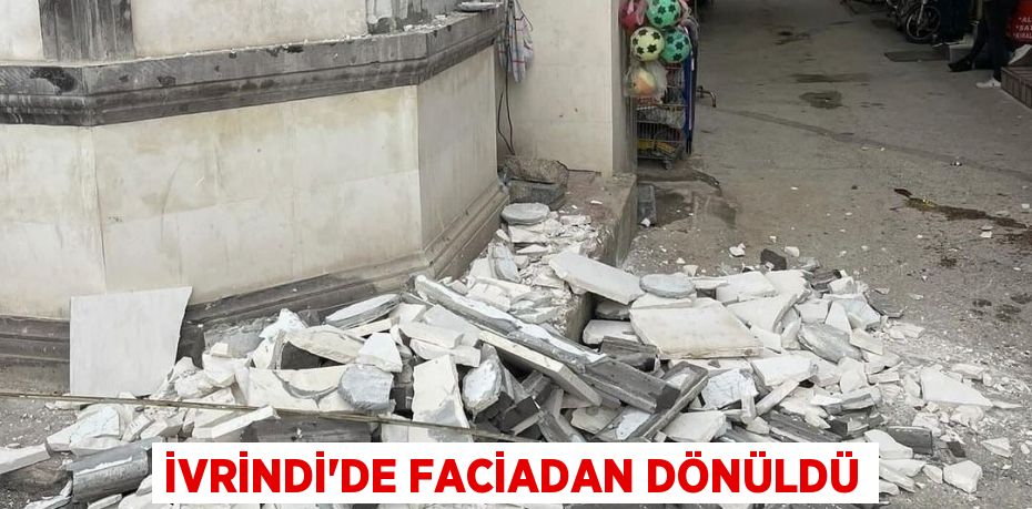 İvrindi'de faciadan dönüldü