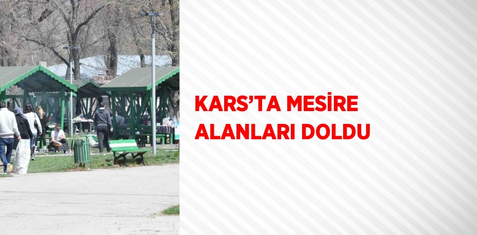 KARS’TA MESİRE ALANLARI DOLDU