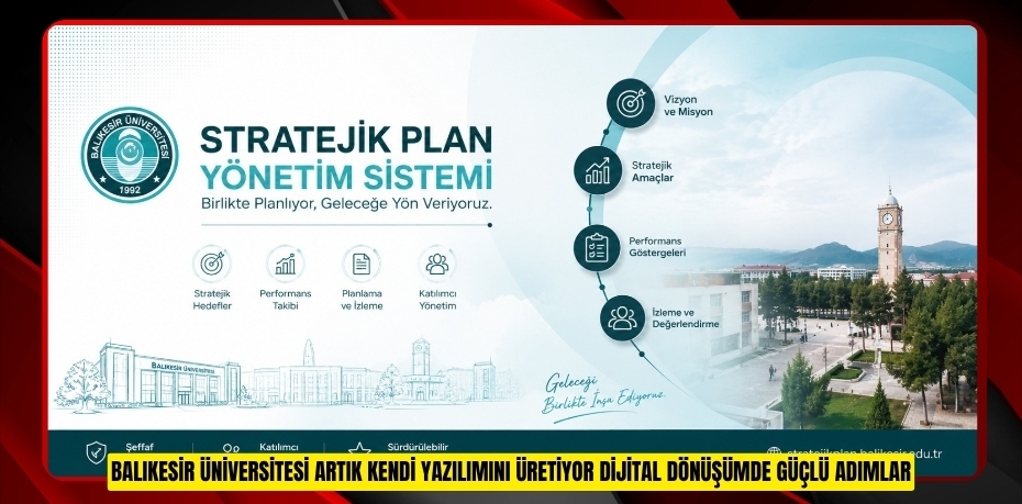 BALIKESİR ÜNİVERSİTESİ ARTIK KENDİ YAZILIMINI ÜRETİYOR: DİJİTAL DÖNÜŞÜMDE GÜÇLÜ ADIMLAR