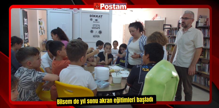 Bilsem de yıl sonu akran eğitimleri başladı
