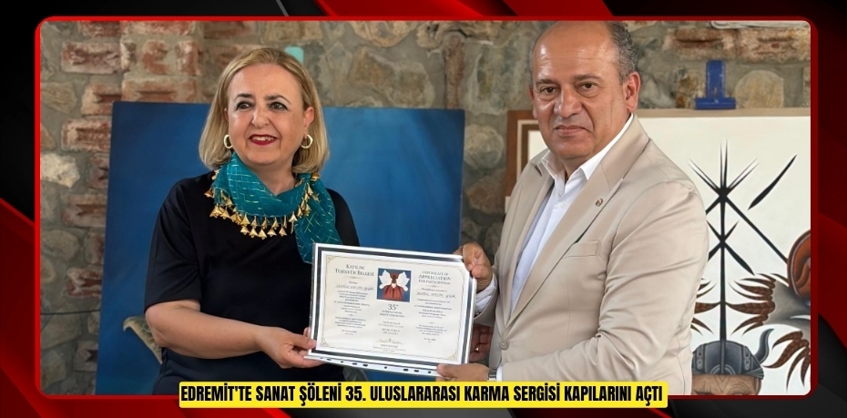 Edremit'te sanat şöleni: 35. Uluslararası Karma Sergisi kapılarını açtı