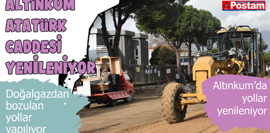Altınkum Atatürk Caddesi yenileniyor