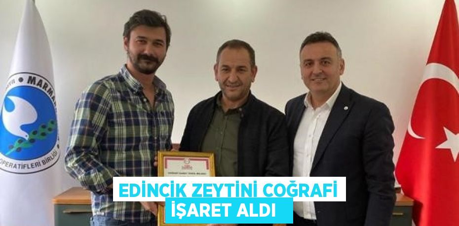 Edincik zeytini coğrafi işaret aldı