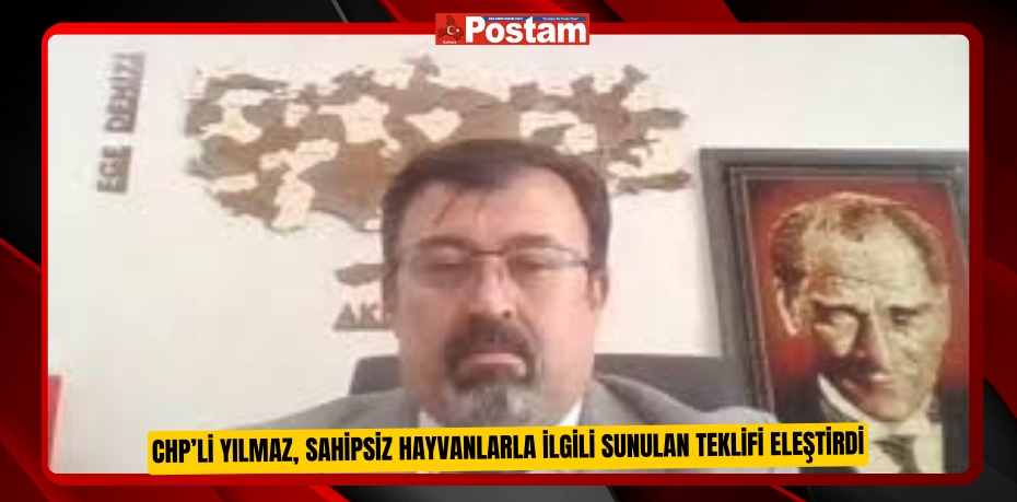 CHP’li Yılmaz, sahipsiz hayvanlarla ilgili sunulan teklifi eleştirdi