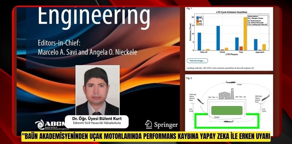 BAÜN AKADEMİSYENİNDEN UÇAK MOTORLARINDA PERFORMANS KAYBINA YAPAY ZEKA İLE ERKEN UYARI