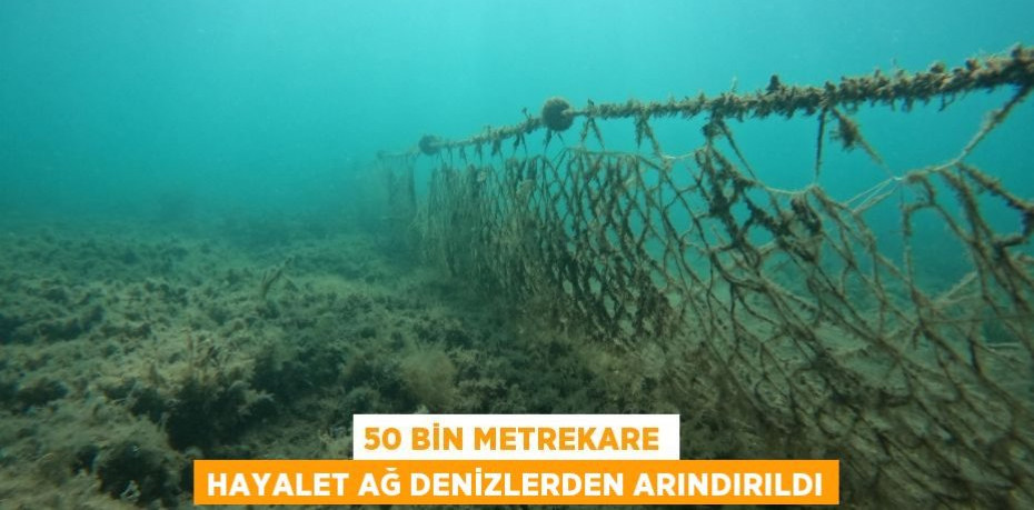 50 bin metrekare hayalet ağ denizlerden arındırıldı