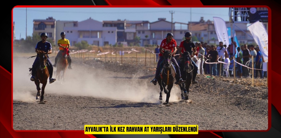 AYVALIK’TA İLK KEZ RAHVAN AT YARIŞLARI DÜZENLENDİ
