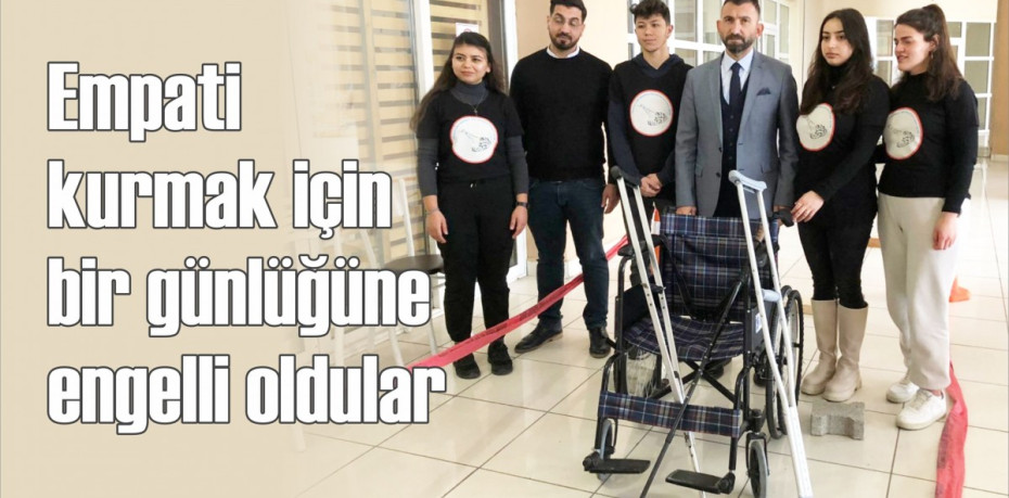 Empati kurmak için bir günlüğüne engelli oldular