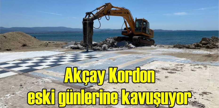 Akçay Kordon eski günlerine kavuşuyor