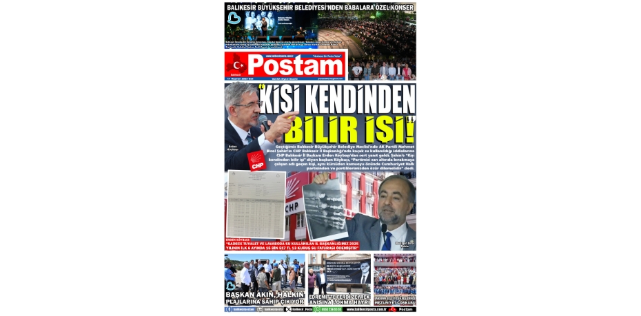 “KİŞİ KENDİNDEN BİLİR İŞİ!”