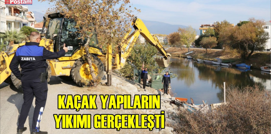 KAÇAK YAPILARIN YIKIMI GERÇEKLEŞTİ