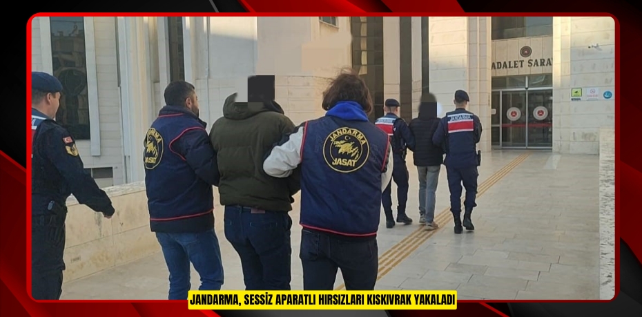Jandarma, sessiz aparatlı hırsızları kıskıvrak yakaladı