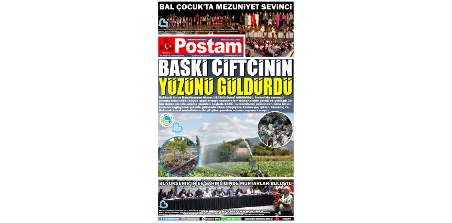 BASKİ ÇİFTÇİNİN YÜZÜNÜ GÜLDÜRDÜ