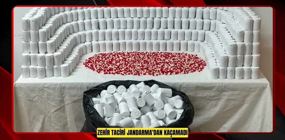 Zehir taciri Jandarma'dan kaçamadı  