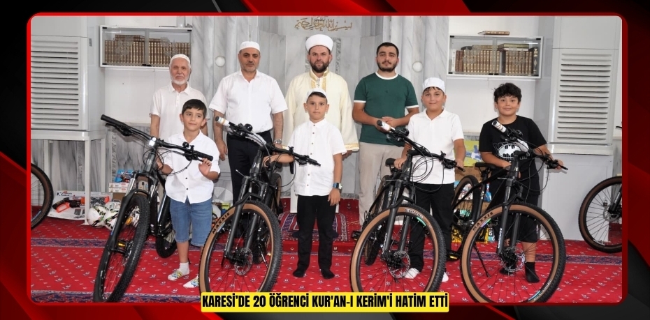 Karesi’de 20 öğrenci Kur'an-ı Kerim'i hatim etti