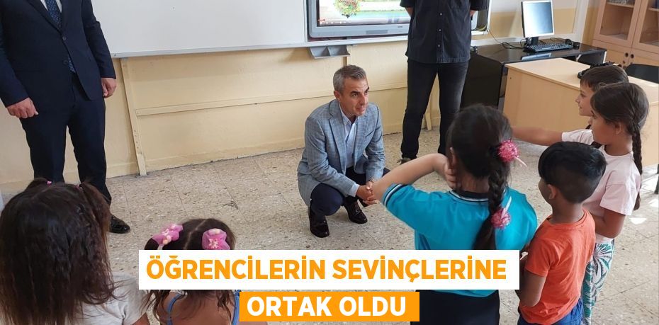 Öğrencilerin sevinçlerine ortak oldu