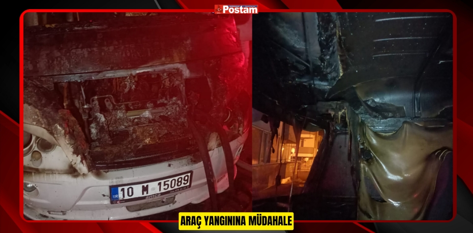 ARAÇ YANGININA MÜDAHALE