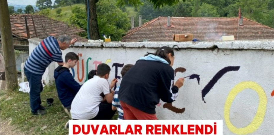 Duvarlar renklendi