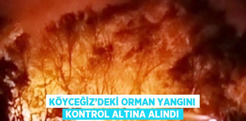 KÖYCEĞİZ’DEKİ ORMAN YANGINI KONTROL ALTINA ALINDI