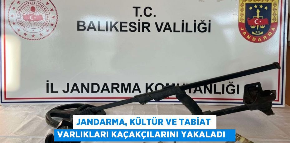 Jandarma, kültür ve tabiat varlıkları kaçakçılarını yakaladı