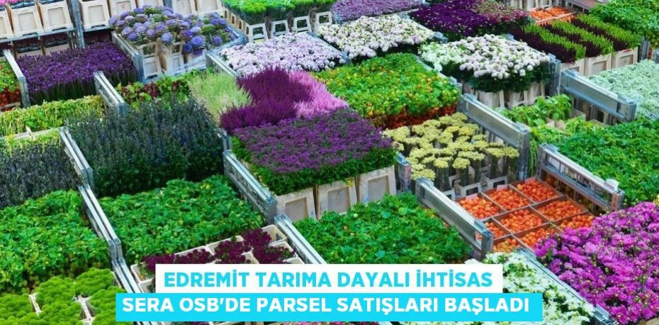 Edremit Tarıma Dayalı İhtisas Sera OSB’de Parsel Satışları Başladı