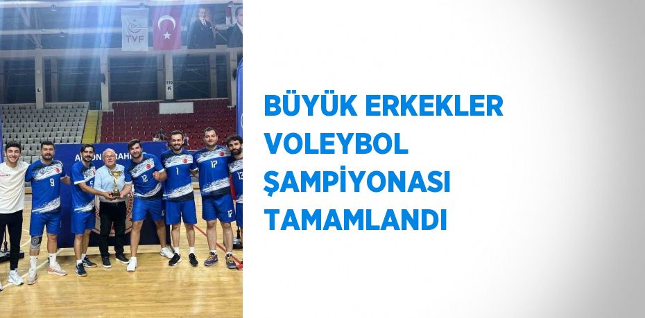 BÜYÜK ERKEKLER VOLEYBOL ŞAMPİYONASI TAMAMLANDI