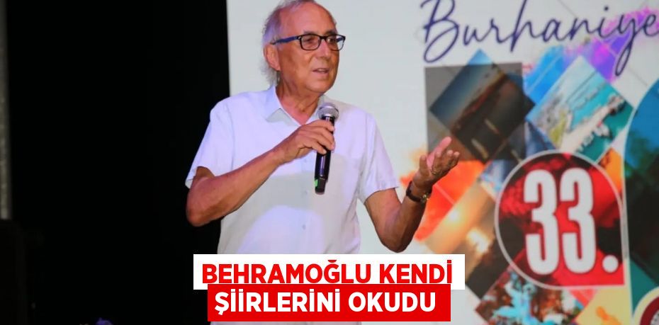 Behramoğlu kendi şiirlerini okudu