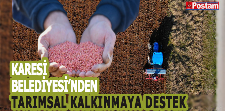 KARESİ BELEDİYESİ BOŞ TARLALARA BUĞDAY EKTİ