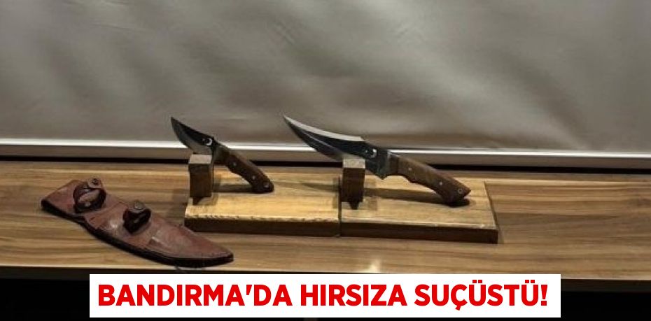 BANDIRMA'DA HIRSIZA SUÇÜSTÜ!