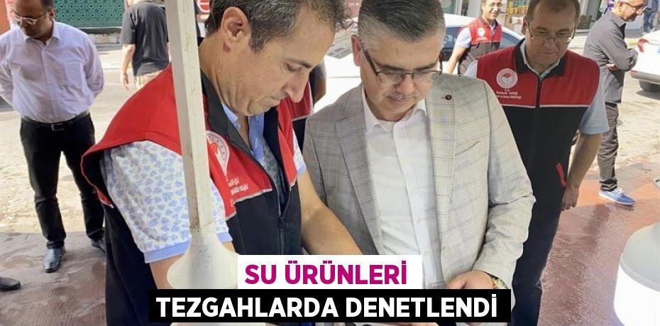 Su ürünleri tezgahlarda denetlendi