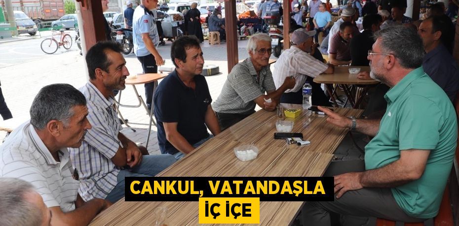 Cankul, vatandaşla iç içe