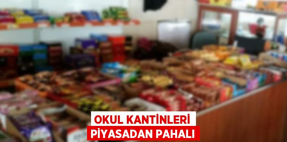 Okul Kantinleri Piyasadan Pahalı