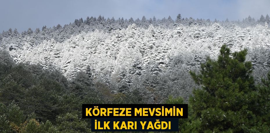Körfeze mevsimin ilk karı yağdı