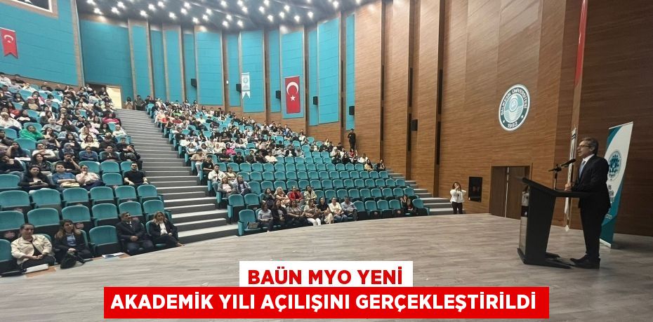BAÜN MYO YENİ AKADEMİK YILI AÇILIŞINI GERÇEKLEŞTİRİLDİ