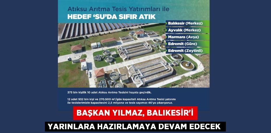 Başkan Yılmaz, Balıkesir’i yarınlara hazırlamaya devam edecek