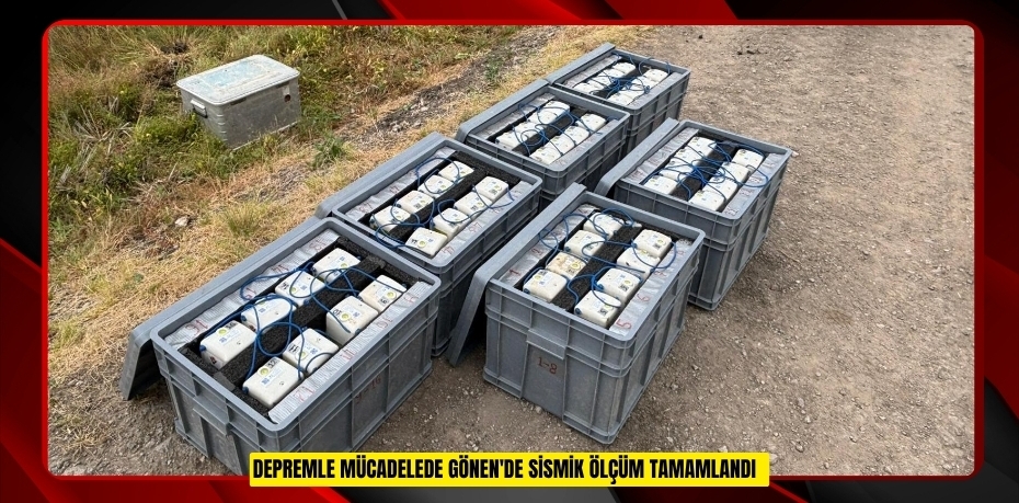 Depremle mücadelede Gönen'de sismik ölçüm tamamlandı