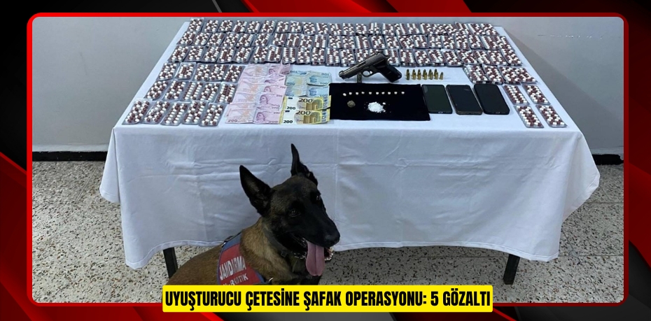 Uyuşturucu çetesine şafak operasyonu: 5 gözaltı