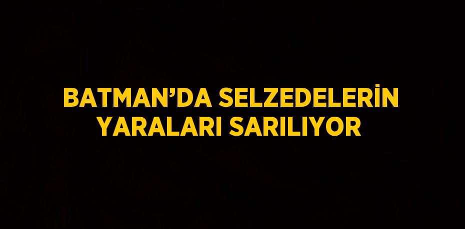 BATMAN’DA SELZEDELERİN YARALARI SARILIYOR