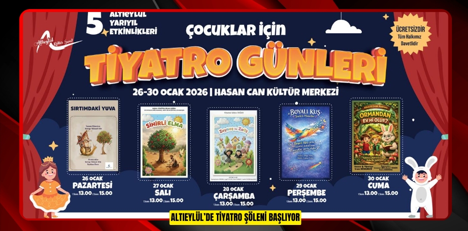 ALTIEYLÜL’DE TİYATRO ŞÖLENİ BAŞLIYOR
